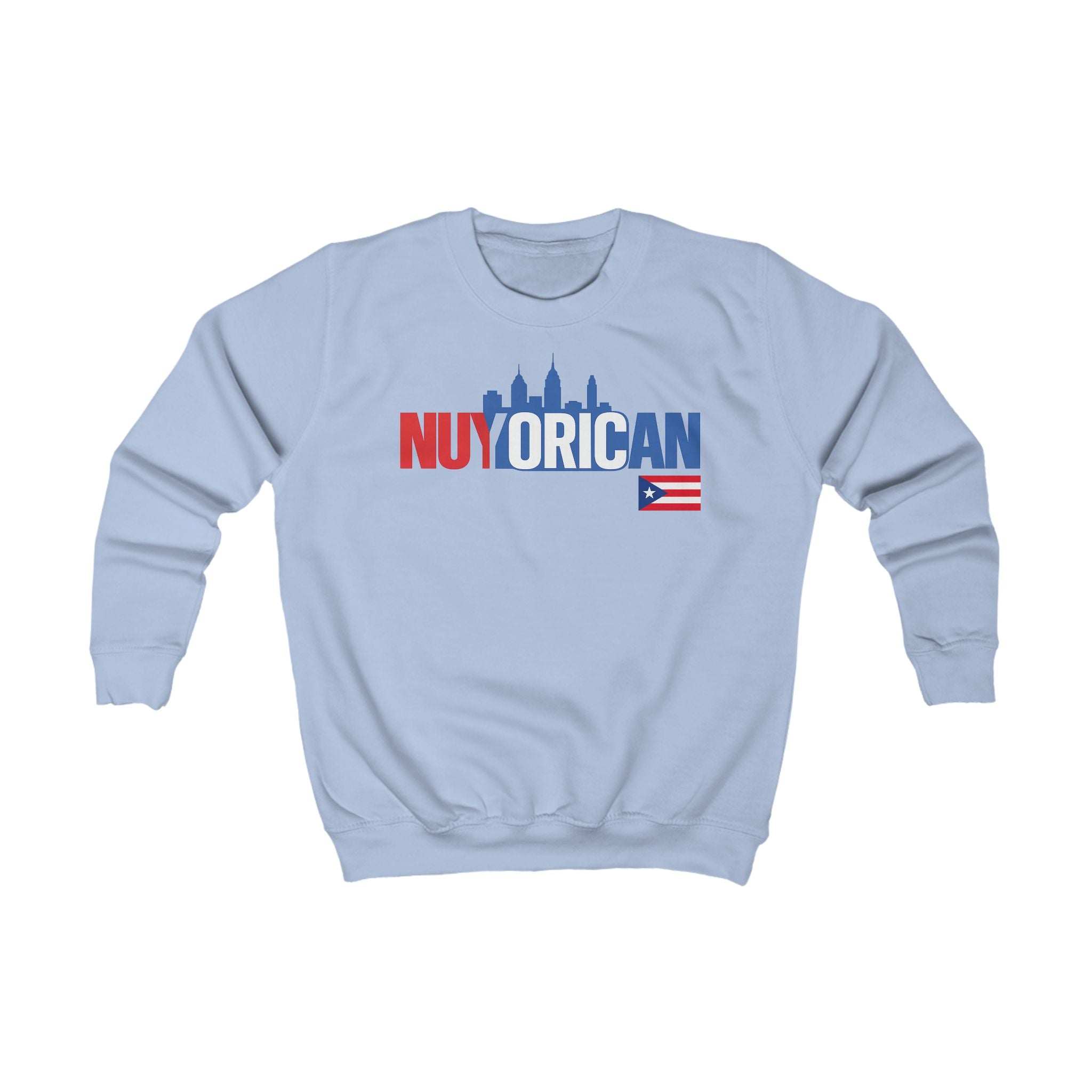NuYorican Kids Sweatshirt – Puerto Rican NYC Skyline Pride Pullover