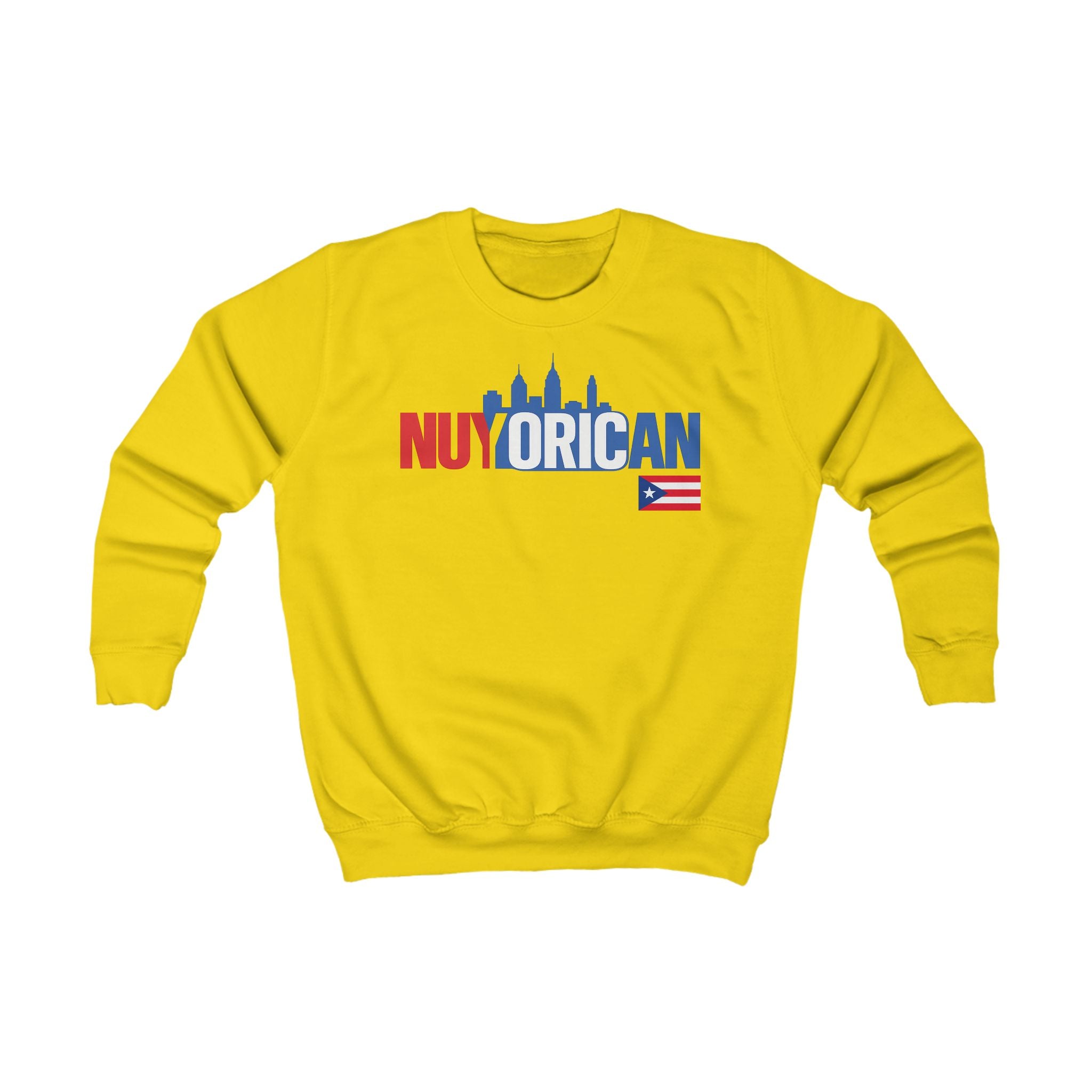 NuYorican Kids Sweatshirt – Puerto Rican NYC Skyline Pride Pullover