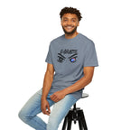 Embuste Eyes Graphic T-Shirt — Bold Script & Star-Spangled Eye Design