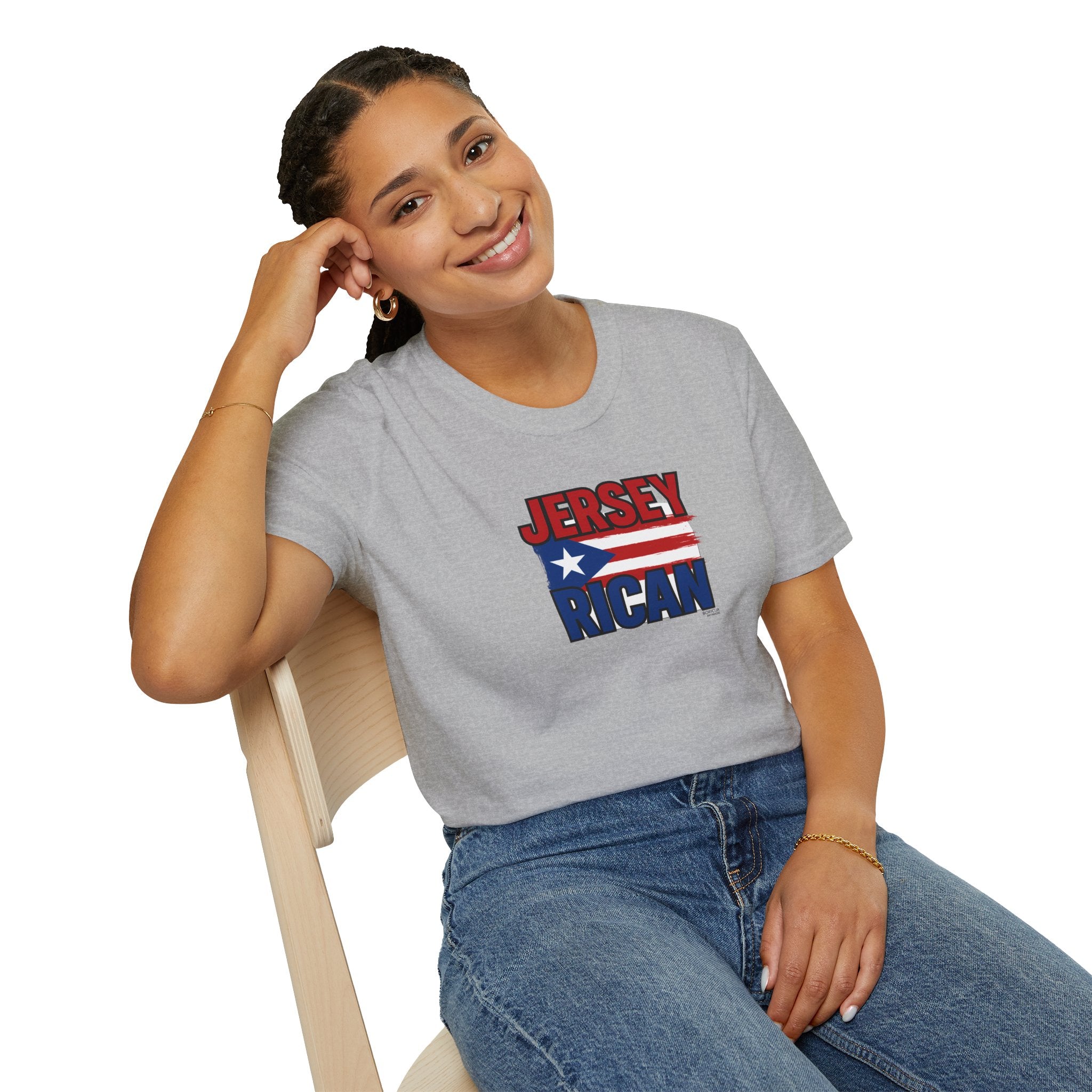 Jersey Rican T-Shirt – Puerto Rican Flag Graphic Tee for New Jersey Natives