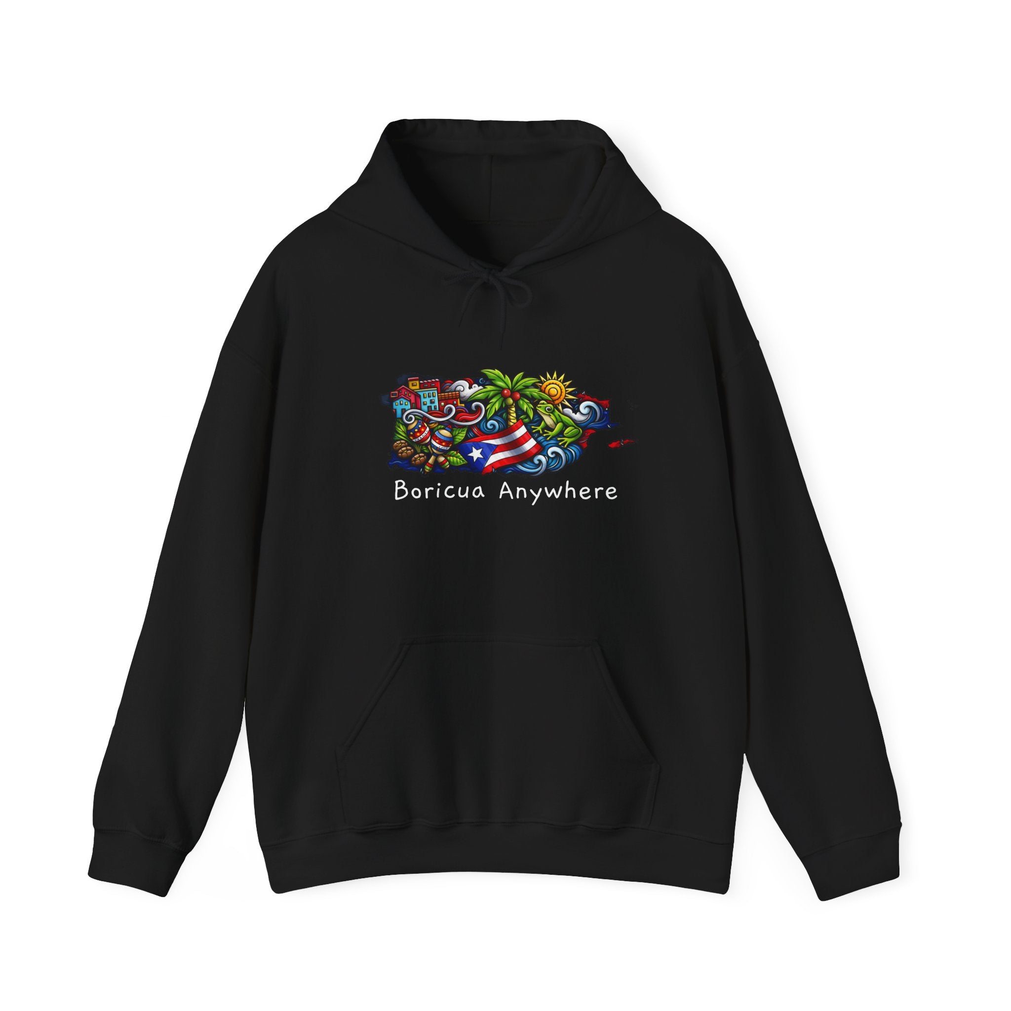 Puerto Rico Flag Hoodie – Retro Puerto Rican Pride Pullover
