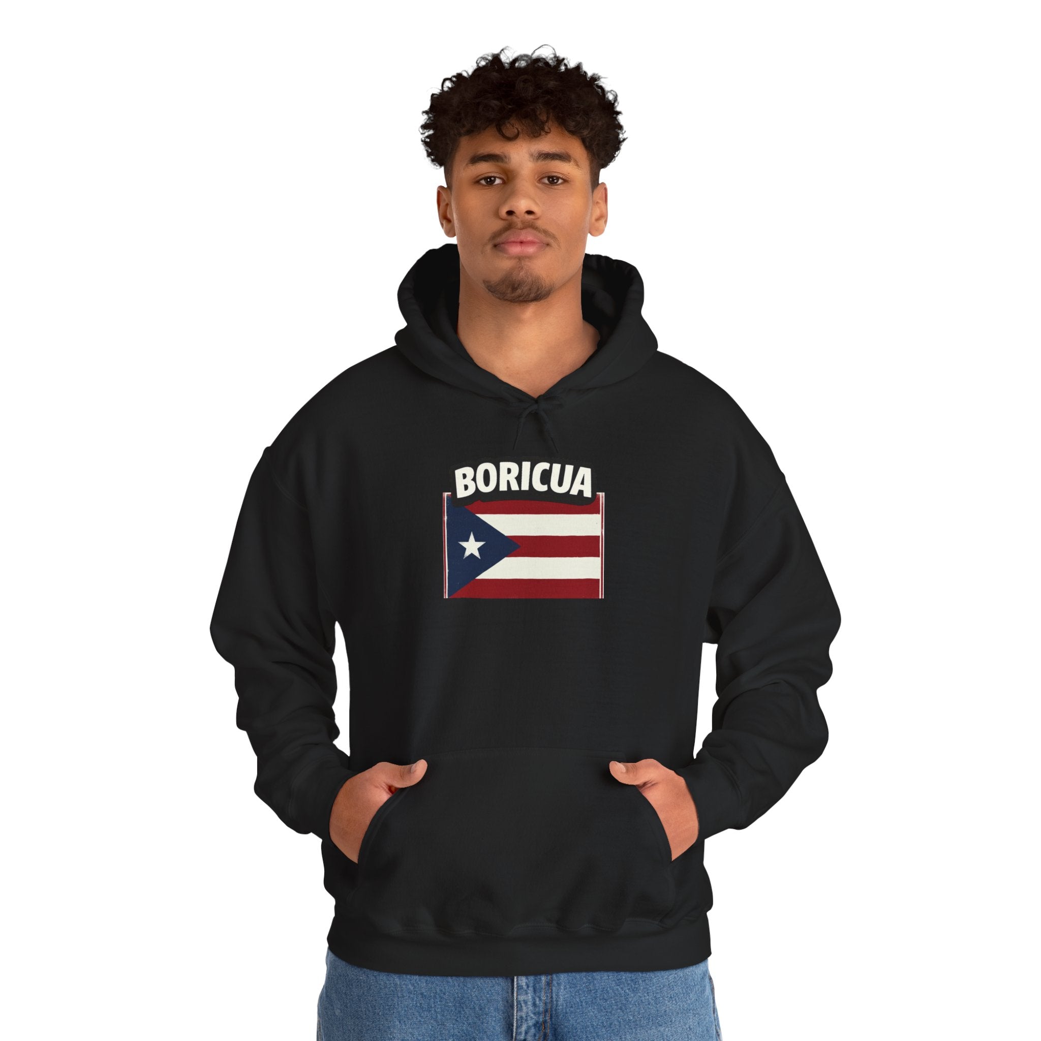 Boricua Bowl Hoodie — Puerto Rican Flag Football Logo Sweatshirt