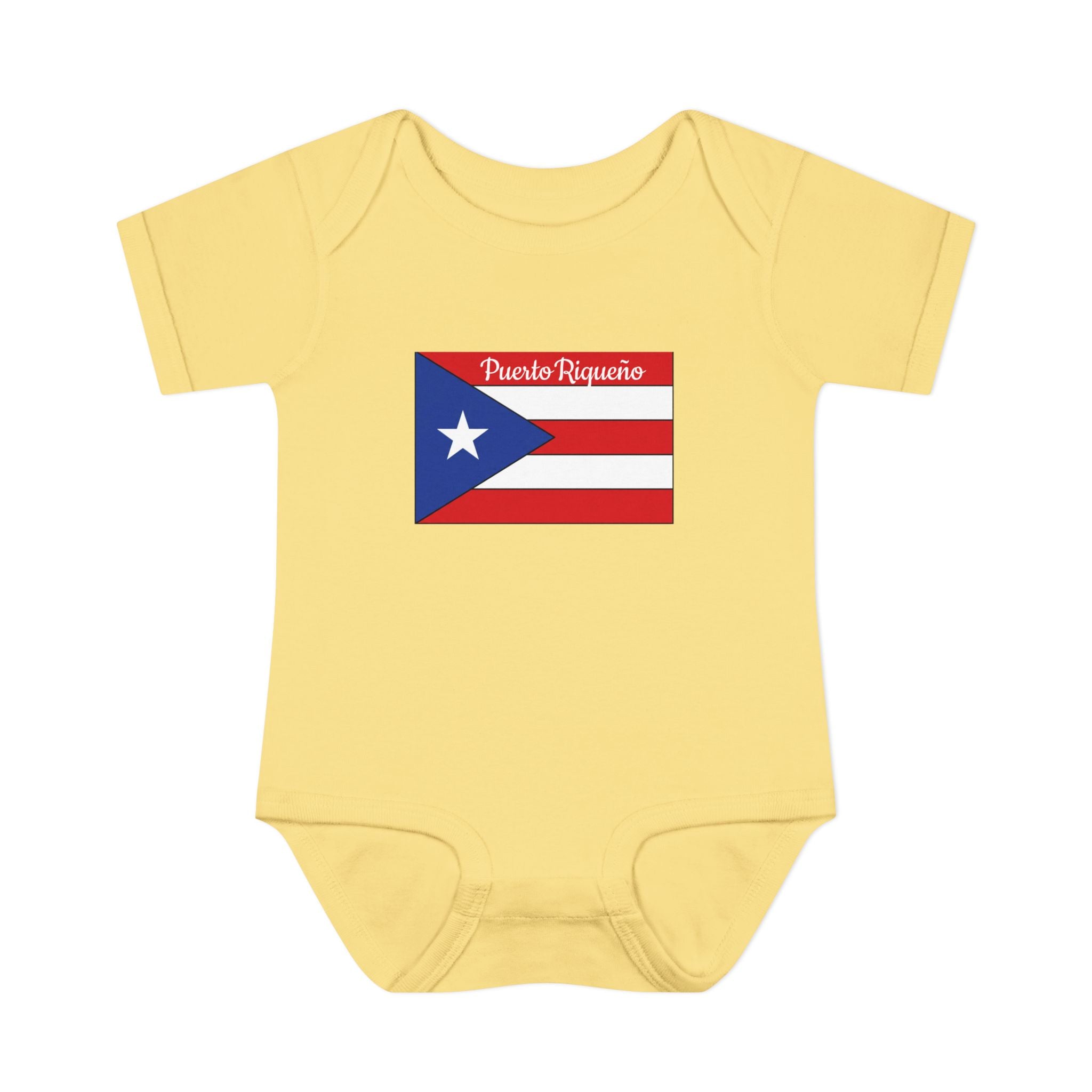 Puerto Rican Flag Baby Bodysuit - "Puerto Riqueño" Infant Onesie