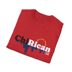 Chirican Pride T-Shirt — Puerto Rican Flag & City Skyline Graphic