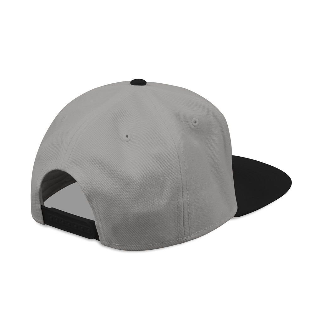 Patriotic USA Snapback Hat — Embroidered Red White & Blue Flag Lettering