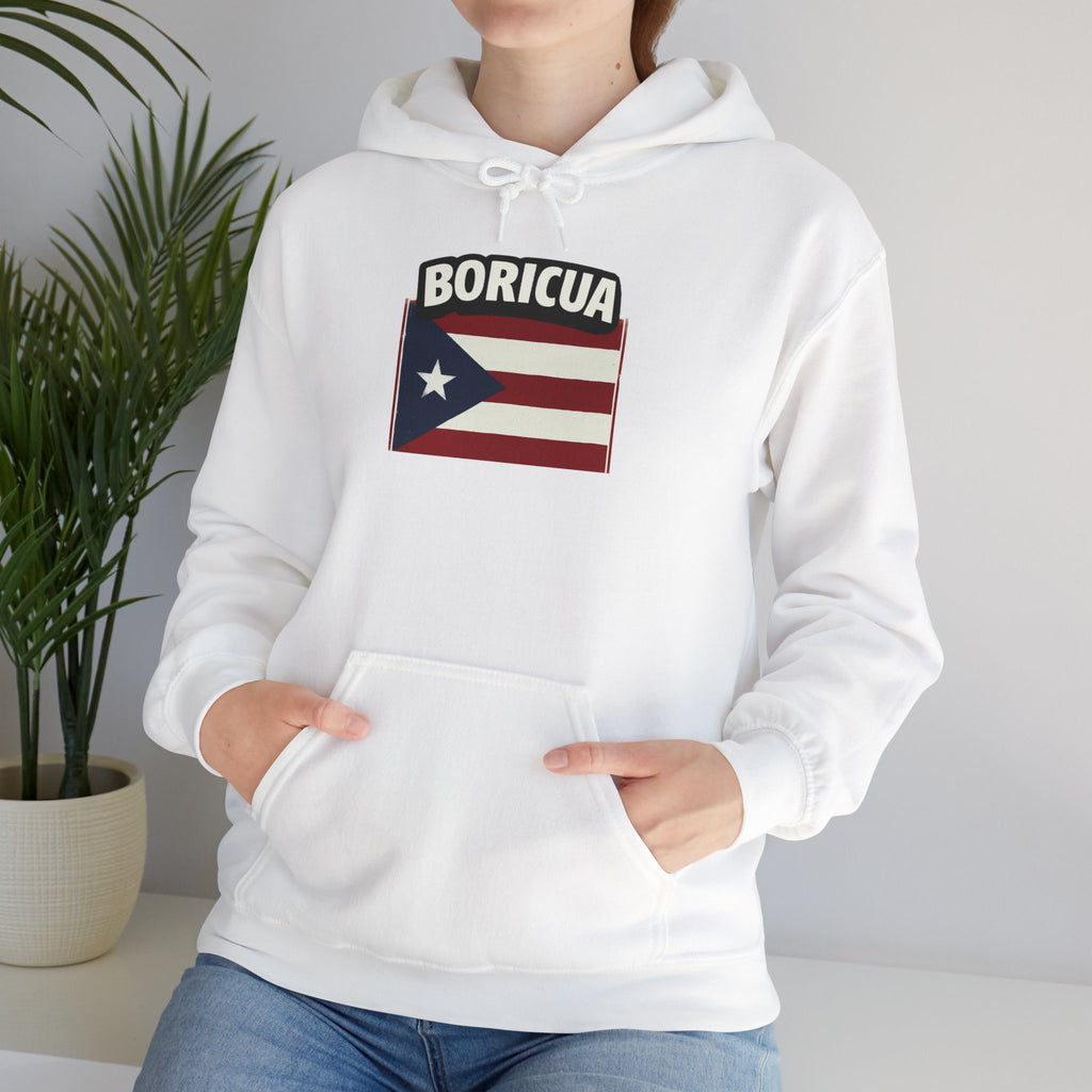 Boricua Bowl Hoodie — Puerto Rican Flag Football Logo Sweatshirt