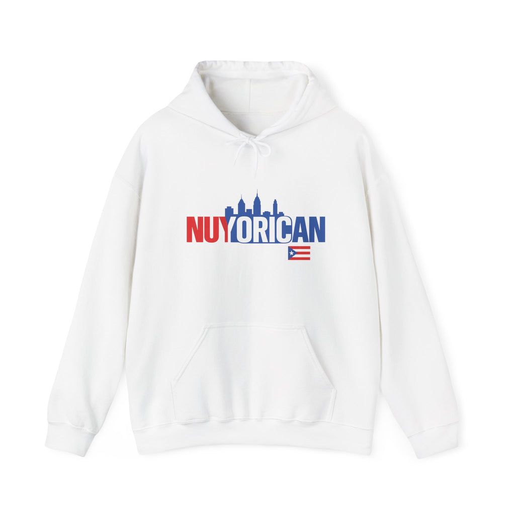 Nuyorican NYC Skyline Hoodie – Puerto Rican Pride Sweatshirt with Flag