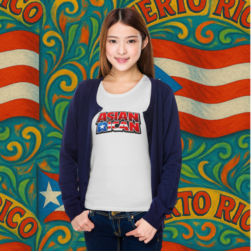 Short sleeve t shirt Puerto Rican & Asian