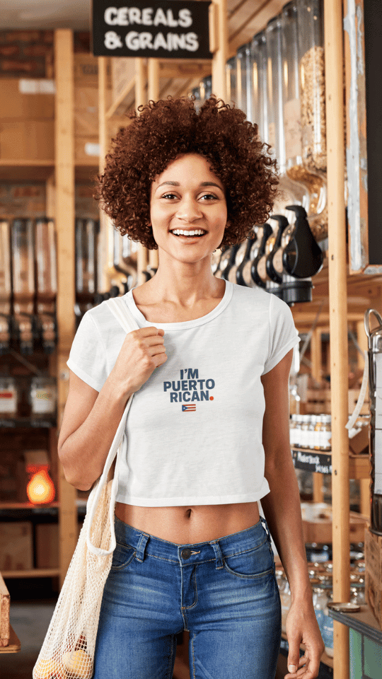 I'm Puerto Rican Crop Tee — Women's Puerto Rican Pride Top