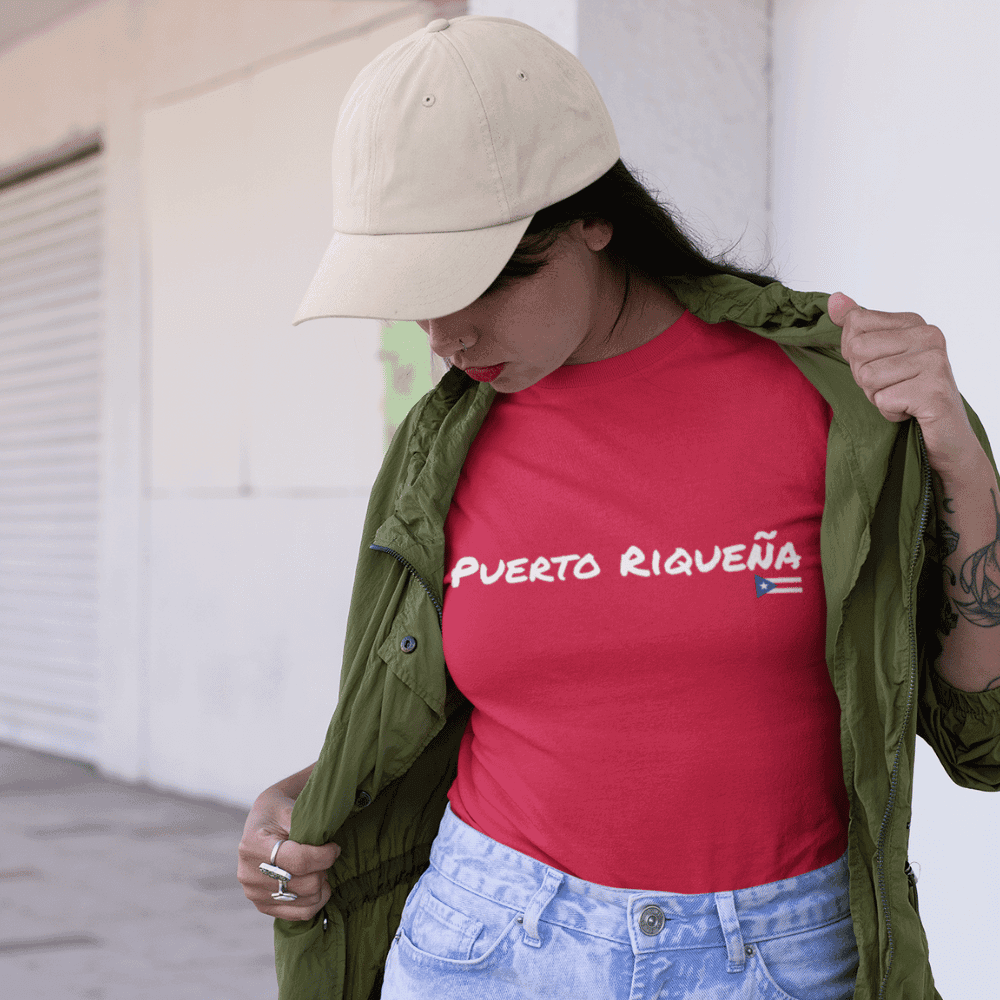 PuertoRiqueña Tee — Puerto Rican Pride Graphic T-Shirt